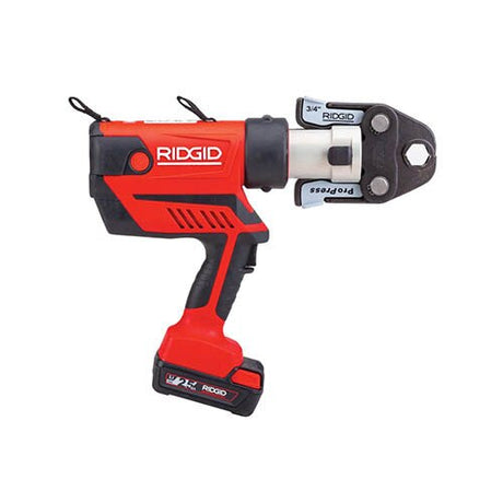Sell your used Ridgid tools – Get cash for Ridgid 67053 RP350 RP 350 Press Tool Kit, Battery and Charger, 1/2" - 2" ProPress Jaws at WeBuyTool.com