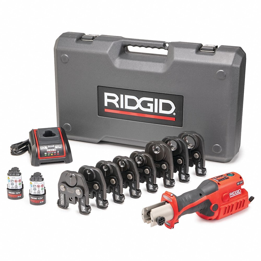 Sell your used Ridgid tools – Get cash for Ridgid 73678 RP241 RP 241 + 1/4" - 1-3/8" RLS Compact Jaw Kit at WeBuyTool.com