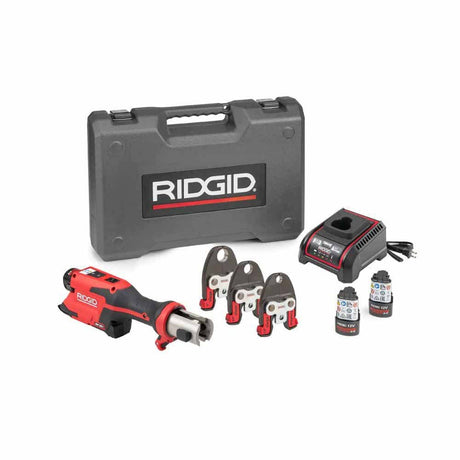 Sell your used Ridgid tools – Get cash for Ridgid 78168 RP251 RP 251 Press Tool Battery Kit with 1/2", 3/4" and 1" PureFlow Jaws at WeBuyTool.com
