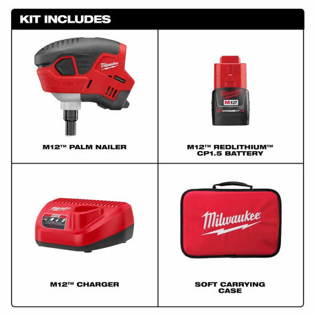 Sell your used Milwaukee tools – Get cash for Milwaukee 2458-21 M12™ Palm Nailer Kit 2458-21 at WeBuyTool.com